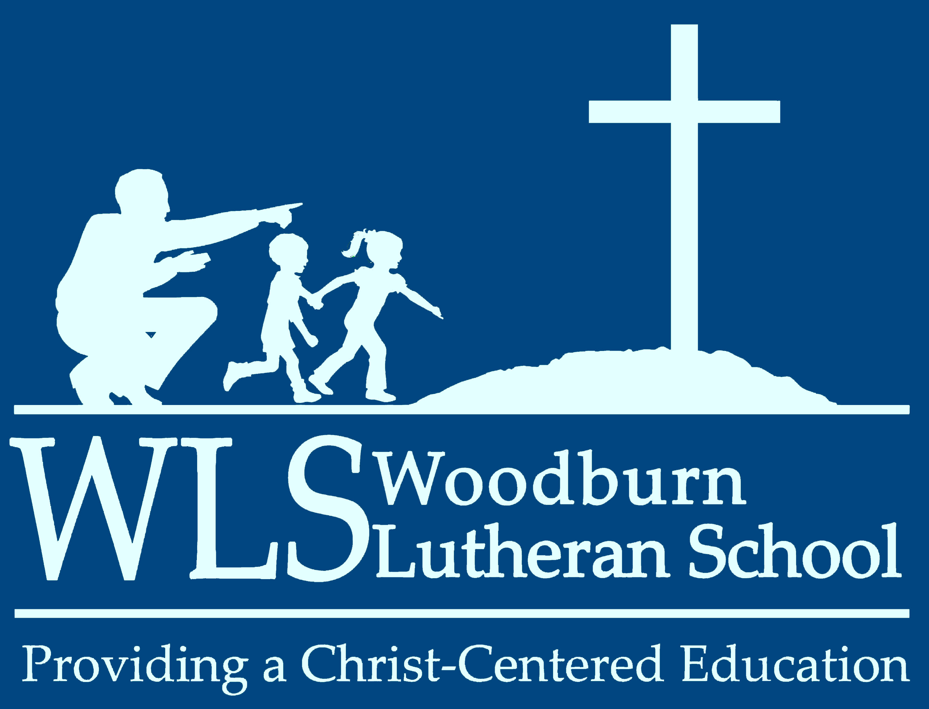 WLS Logo invert Woodburn Lutheran School